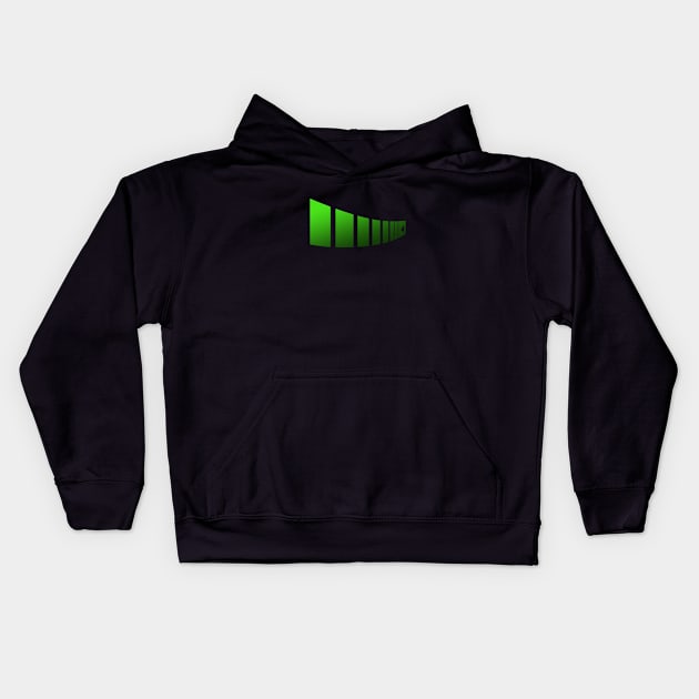 Symbolic Green Line Kids Hoodie by Markyartshop